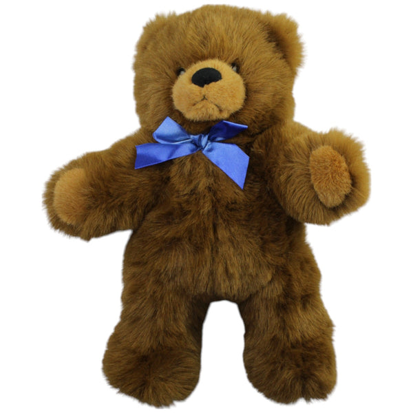 Brauner Bär mit blauer Schleife, XL