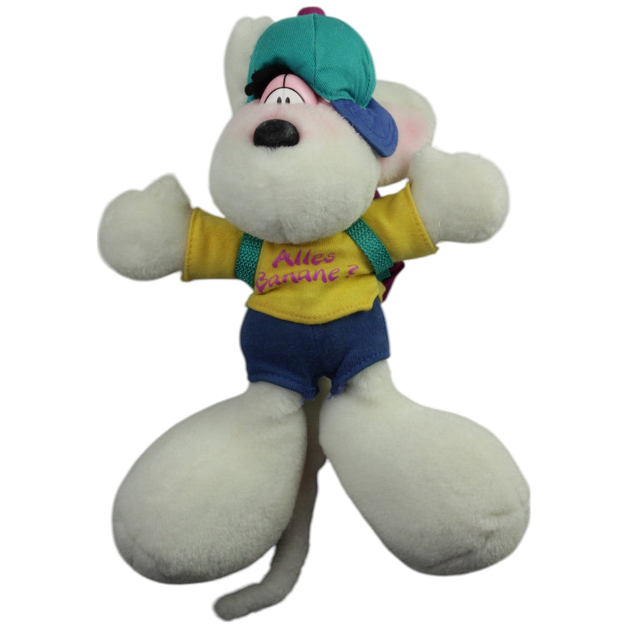 Diddl-Maus mit Rucksack und Shirt "Alles Banane?"