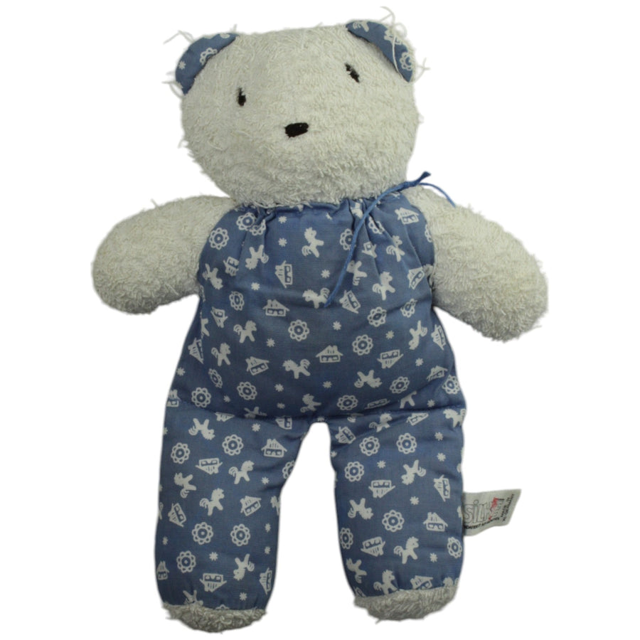 SILKE, Frottee-Bär mit Muster blau