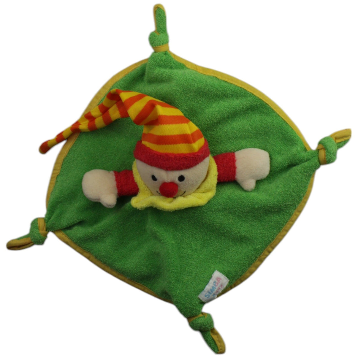 123000015368 Simba Simba Baby, bunter Clown Schmusetuch Kumpel Leo Gebraucht Knuddeltuch Kuscheltuch