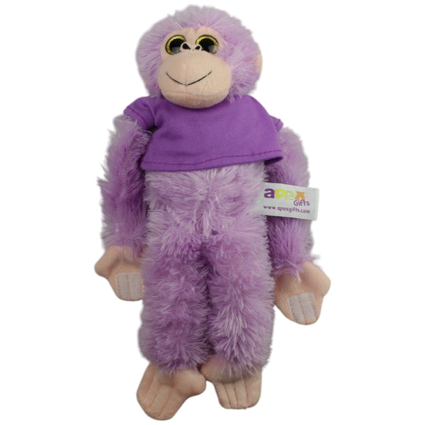 Lila Hänge-Affe mit Shirt & Klett-Händen