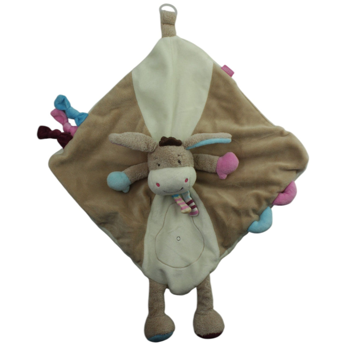 123000015473 Fehn Brauner Esel mit Schlenker Beinen Schmusetuch Kumpel Leo Gebraucht Knuddeltuch Kuscheltuch