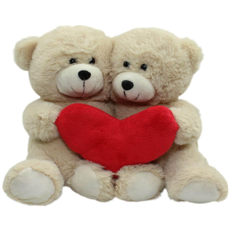 Kuschelfreund, süßes Teddybären-Paar mit Herz