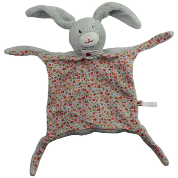 Grauer Hase mit Blumenmuster