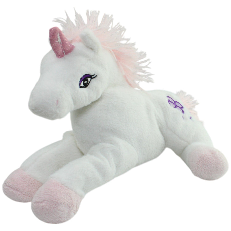 Einhorn mit Blumen, weiß
