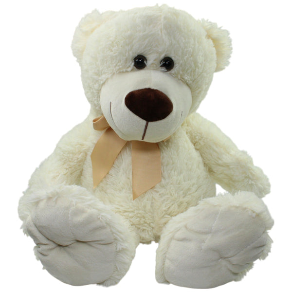 XL Teddybär mit Schleife, weiß