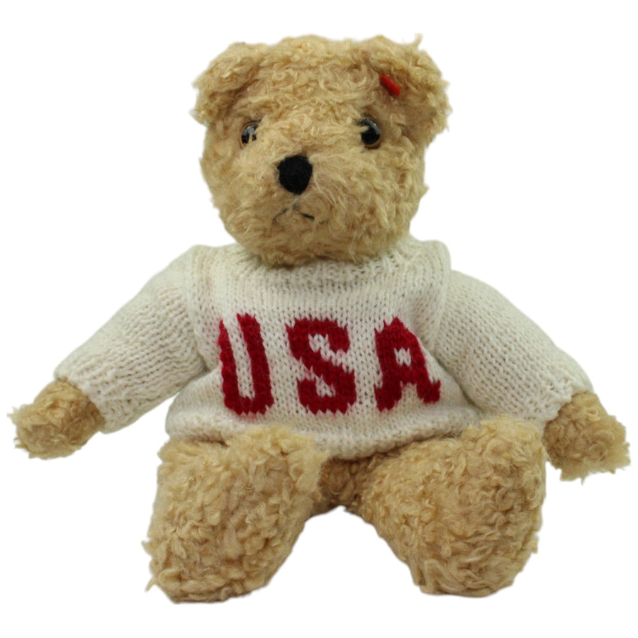 Lockiger Teddybär mit USA Pullover
