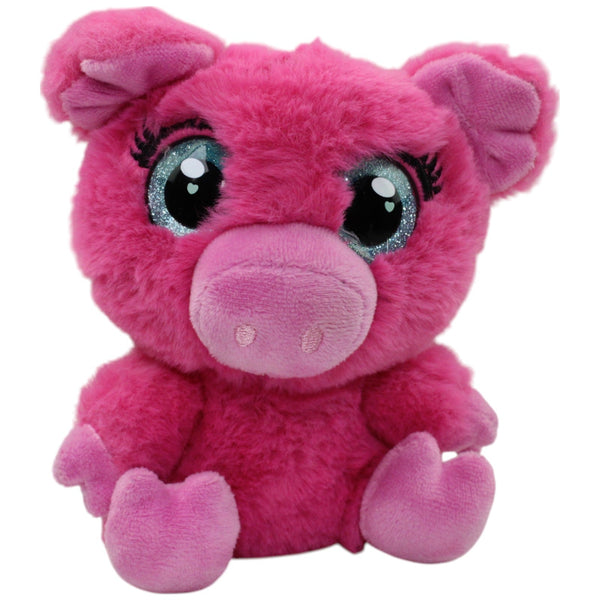 Pinkes Schwein mit Glitzeraugen