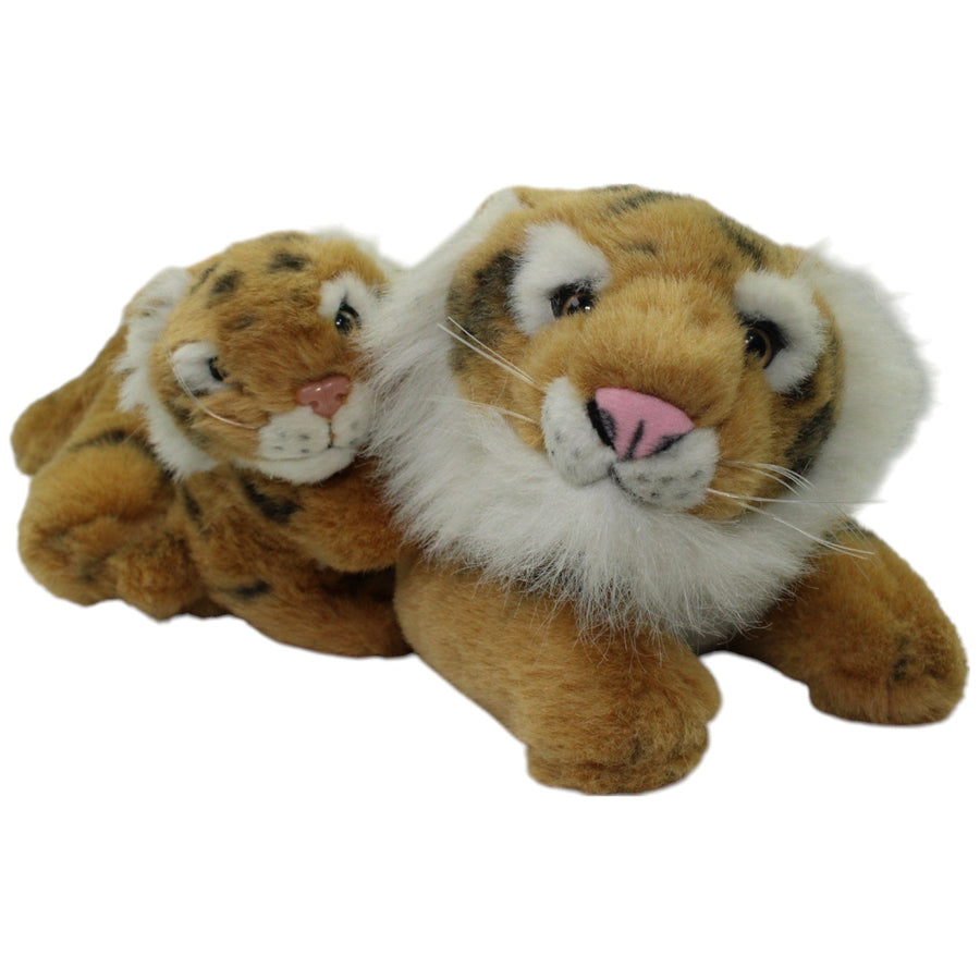 Tiger mit Baby, liegend