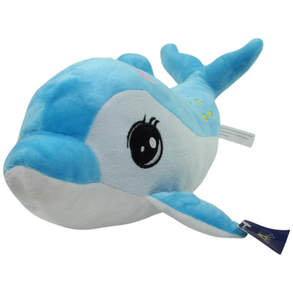 Blauer Delfin mit Sternen, groß
