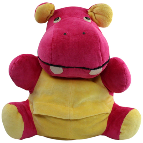 Nilpferd, pink-gelb (ohne Babys)