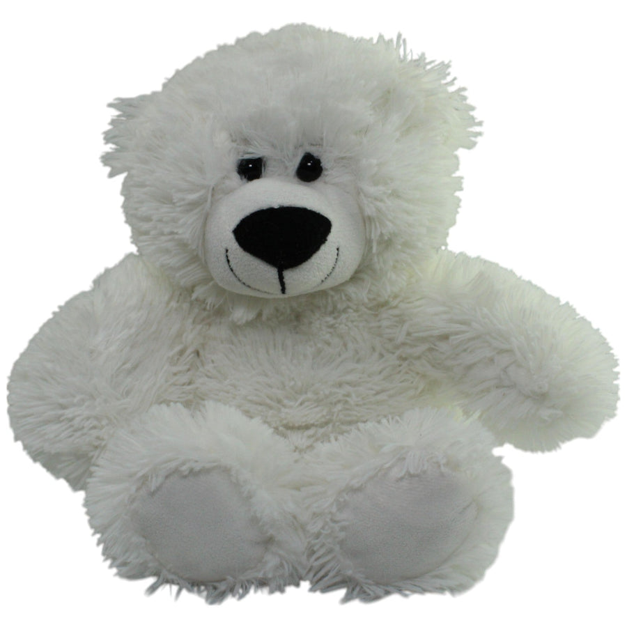 Weißer Teddybär mit schwarzer Nase