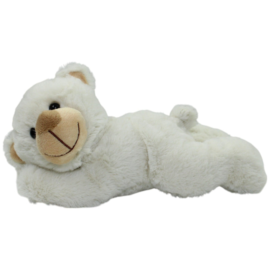 Kuschel-Freunde, liegender weißer Teddybär