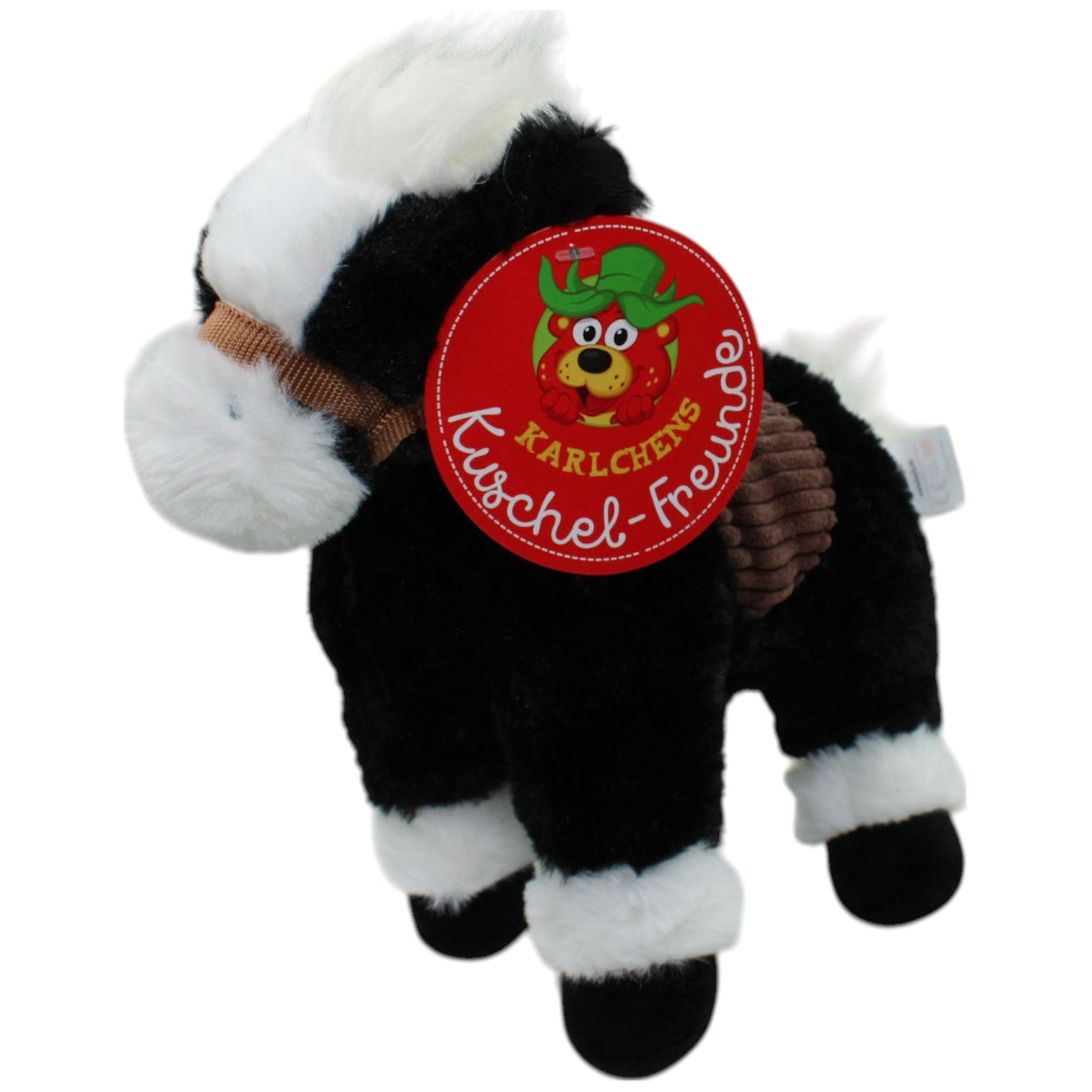 123000016064 Karls Markt Karls Erdbeerhof, schwarzes Pferd Kuscheltier Kumpel Leo neu