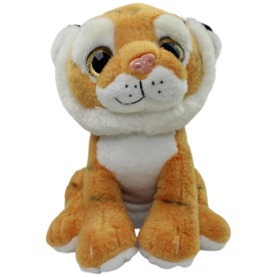 Tigerbaby mit Glitzeraugen, sitzend