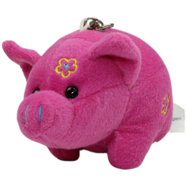 Stelly, pinkes Schwein mit Blumen
