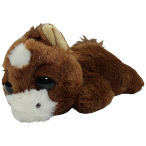 Braunes Pony, liegend