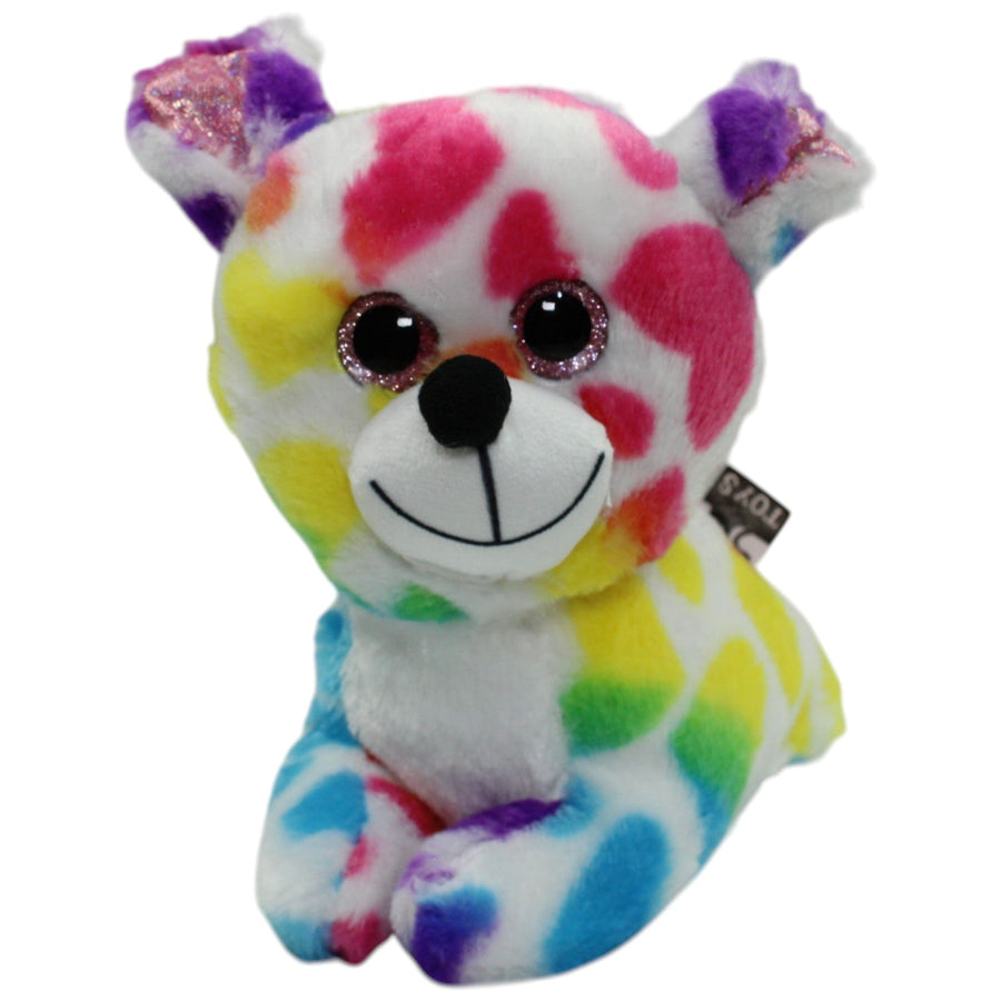 Flos Toys, süßer bunter Hund mit Glitzeraugen