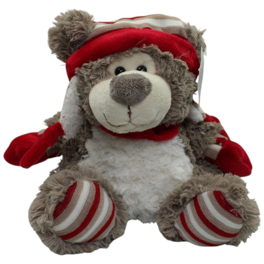Weihnachtsteddybär mit langer Zipfelmütze