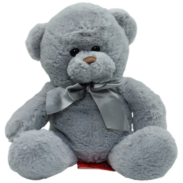 Grauer Teddybär mit Schleife