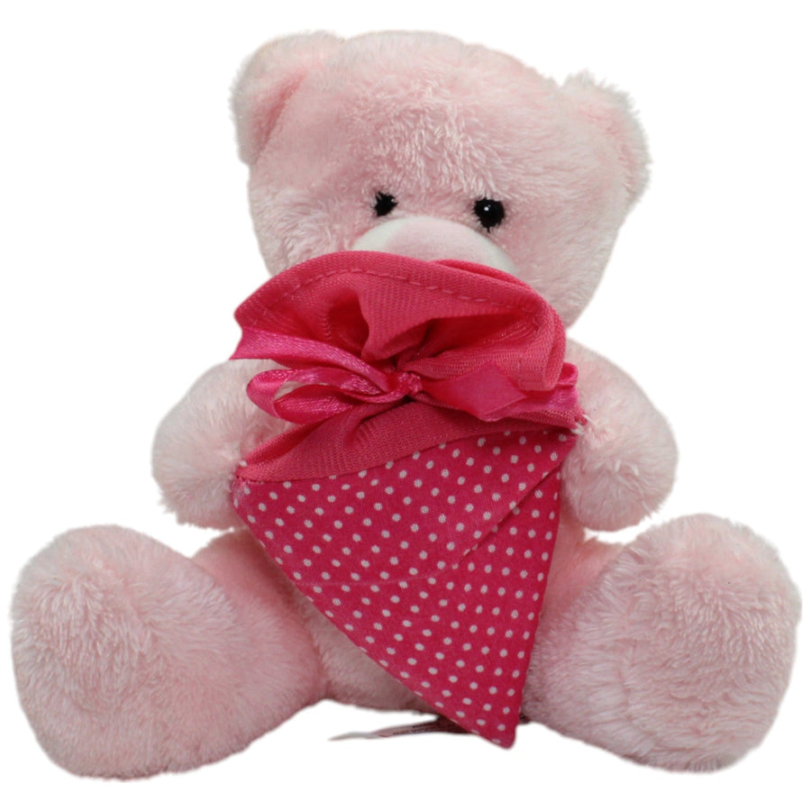 Rosa Teddybär mit Schultüte