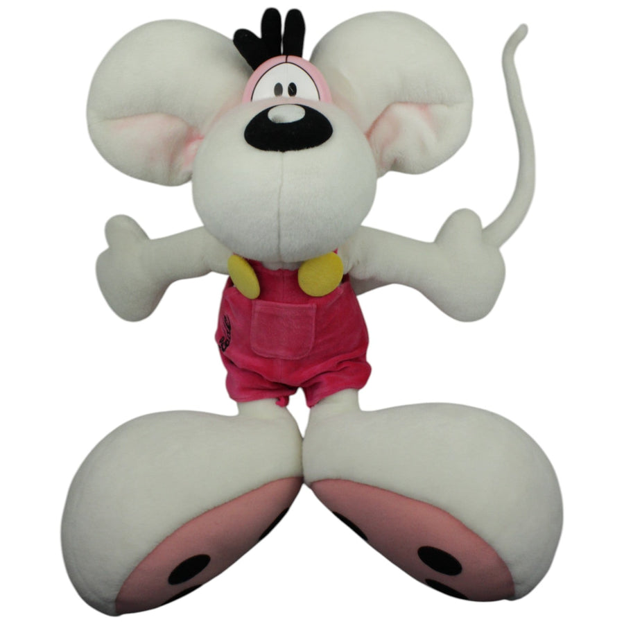 XL Diddl Maus mit pinker Latzhose