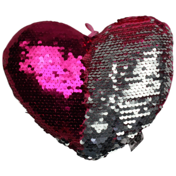 Flos Toys, Pailletten-Herz silber/pink