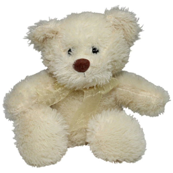 Süßer beiger Teddybär mit Schleife