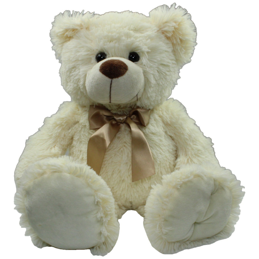 XL Teddybär mit Schleife, weiß