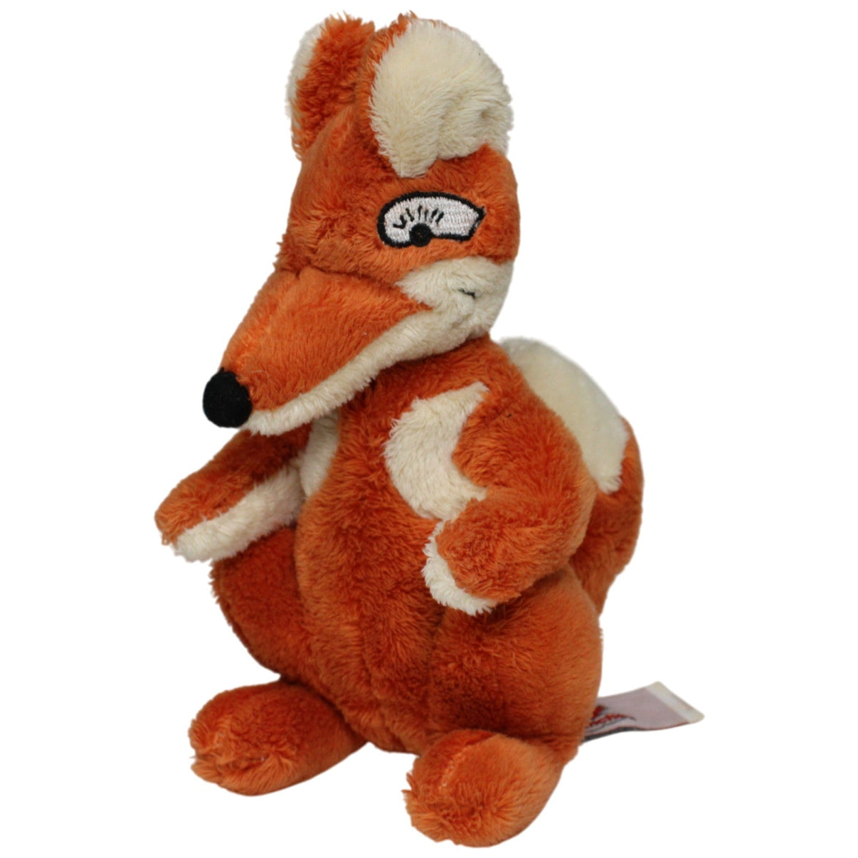 123000016887 Heunec Herr Fuchs aus Unser Sandmännchen, sitzend Kuscheltier Kumpel Leo 18cm Beige Gebraucht