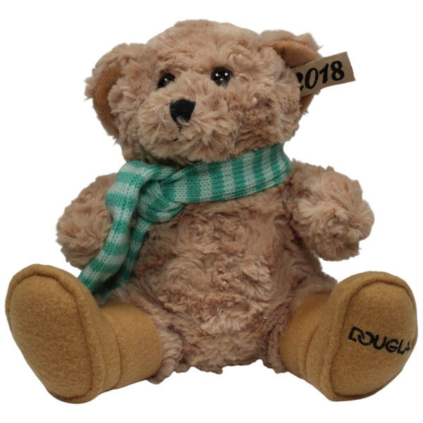 Teddybär mit gestreiftem Schal, 2018
