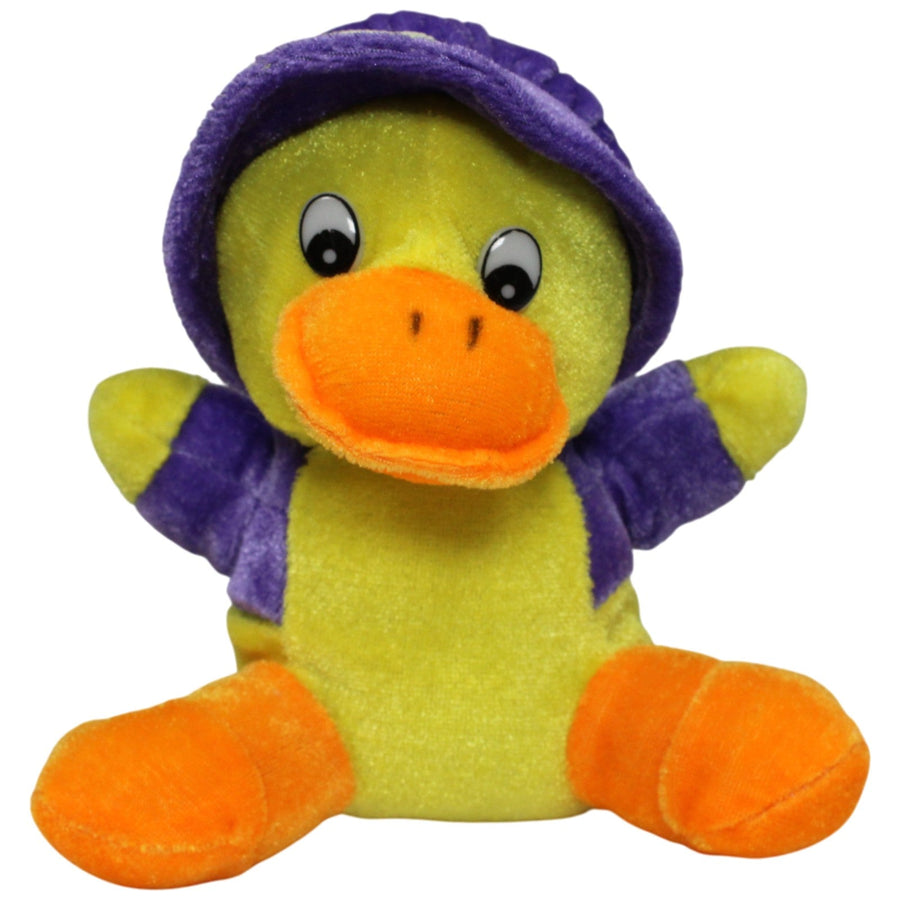 Süße Ente mit lila Kleidung