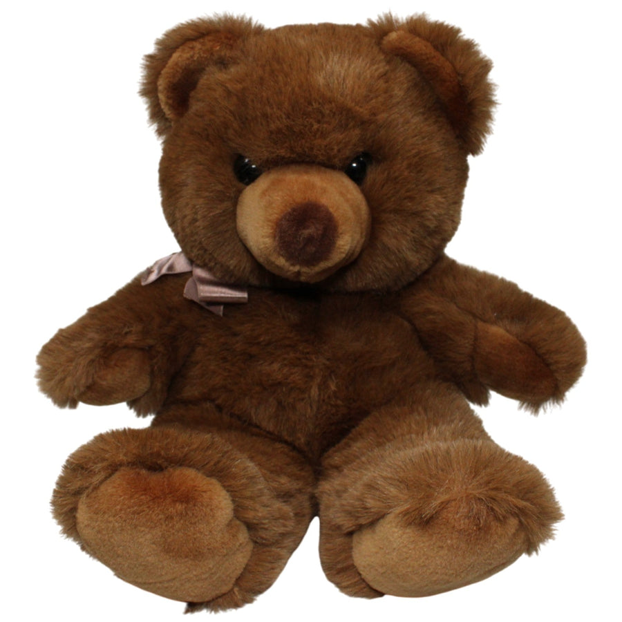 Schöner XL Teddybär mit Schleife, braun
