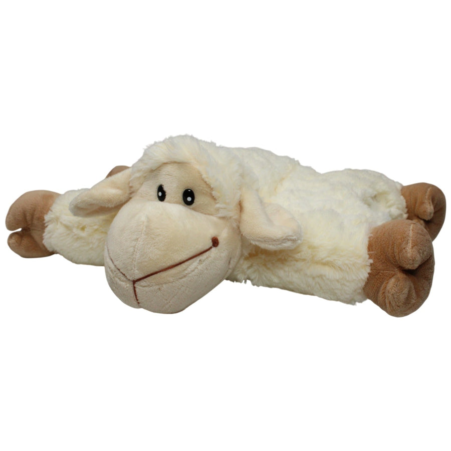 Weißes Schaf mit Klett