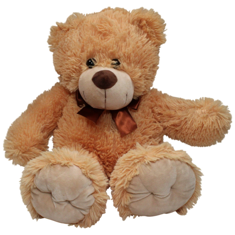 XL Teddybär mit Schleife, hellbraun