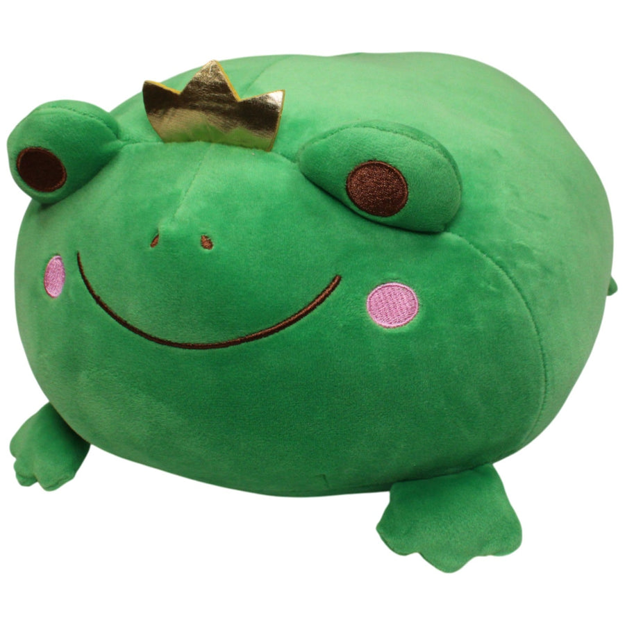 Kuschelfreund, großer Squishy Frosch mit Krone