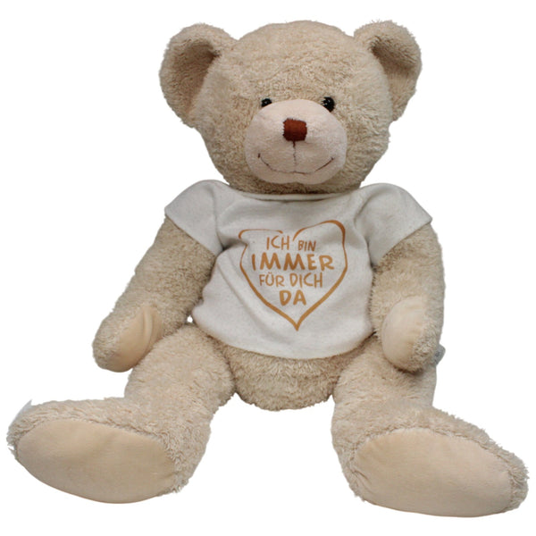 XL Schutzengel Teddybär mit Shirt "ICH BIN IMMER FÜR DICH DA"