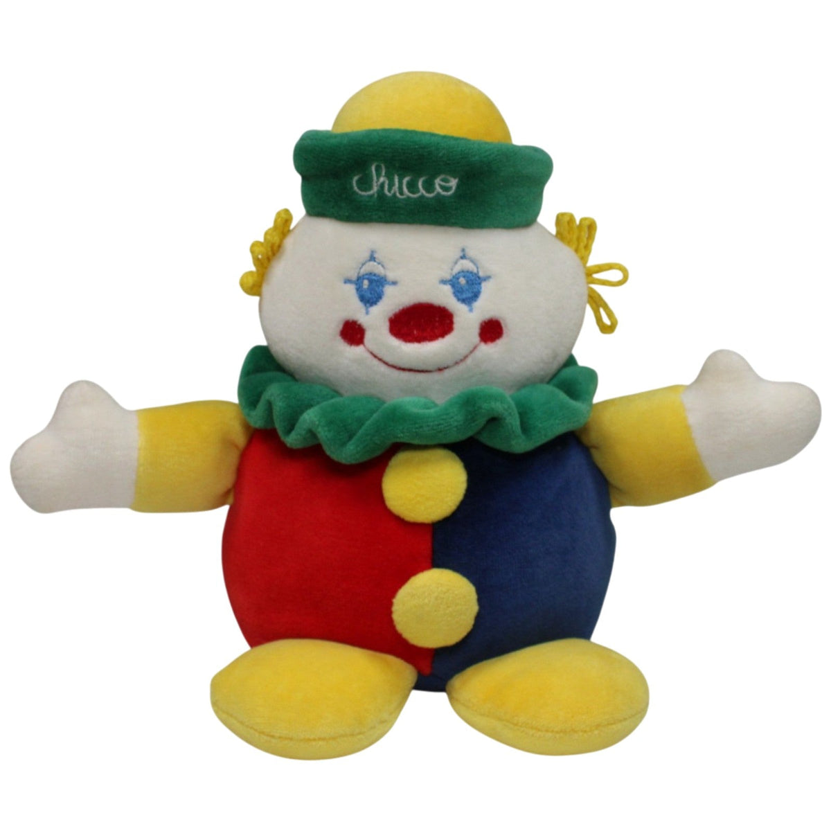 Colcolo 18 Cm Clown Keramikpuppe – Handgefertigte Porzellanfigur Mit Goldbrokat-Kleidung, Bewegliche Arme, Dekoration & Sammlerstück