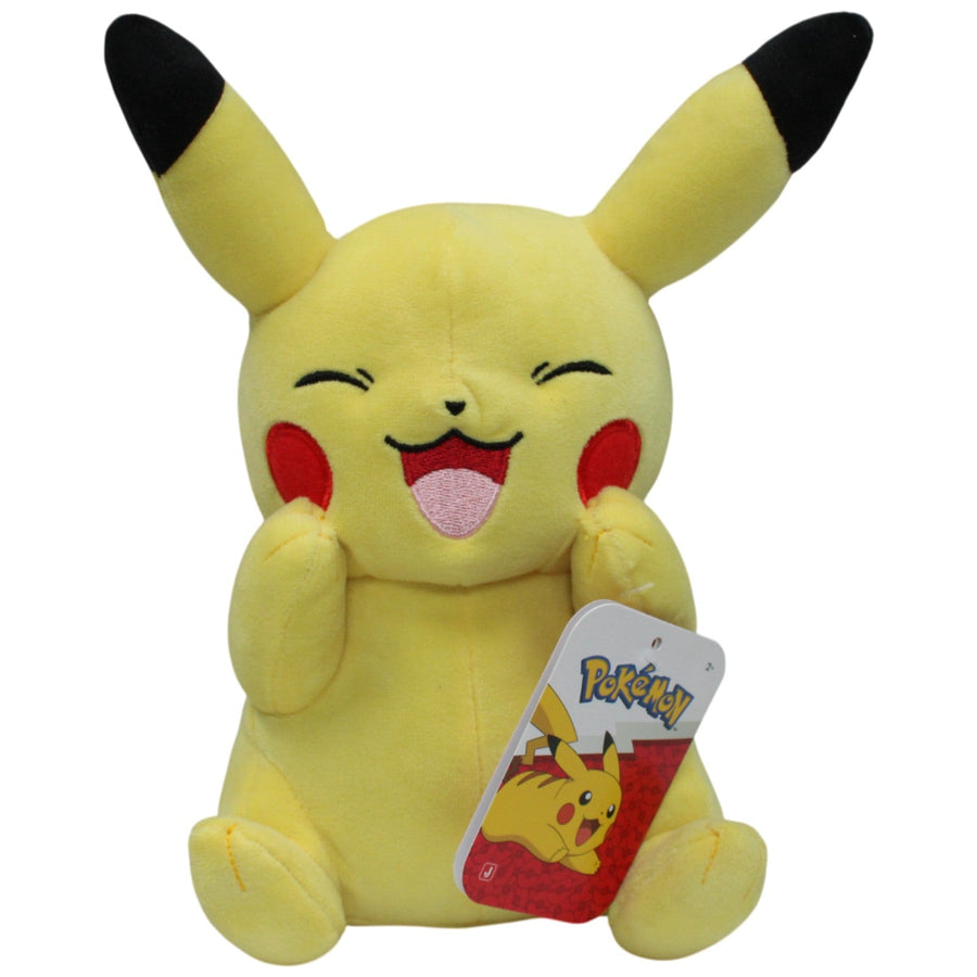Lachendes Pikachu aus Pokémon, sitzend