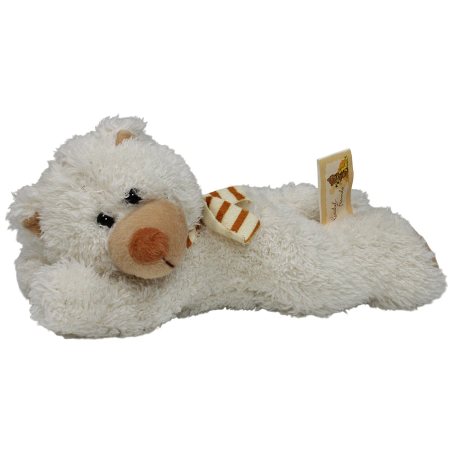 Kuschel-Freunde, liegender Teddybär mit Schal