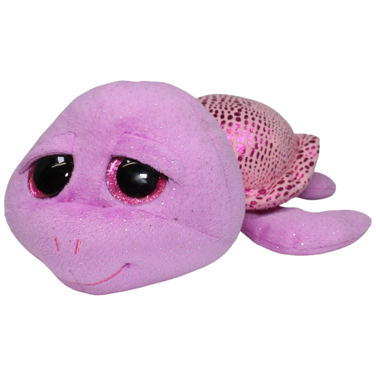123000017601 TY Lila Schildkröte Slow - Poke, groß Kuscheltier Kumpel Leo 2015 28cm Gebraucht