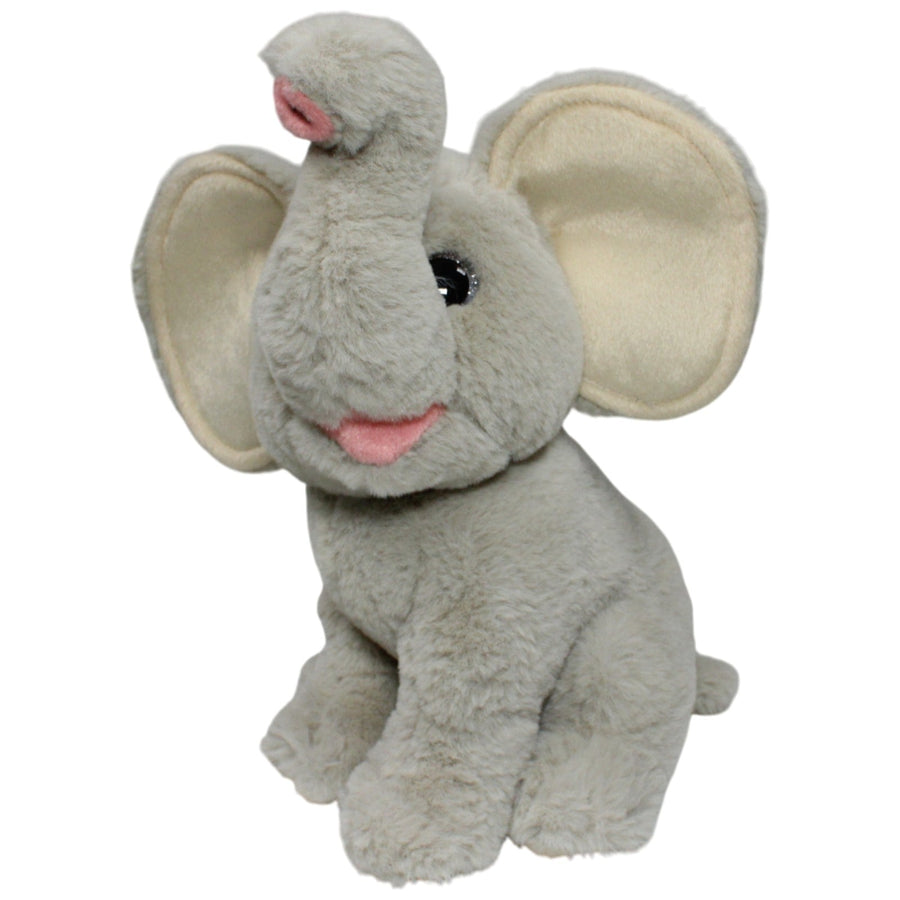 Hübscher Elefant mit Glitzeraugen, sitzend