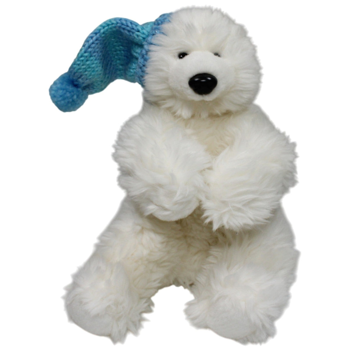 123000017787 Schneider Süßer Eisbär mit blauer Mütze Kuscheltier Kumpel Leo 30cm Blau ebay - stofftiere