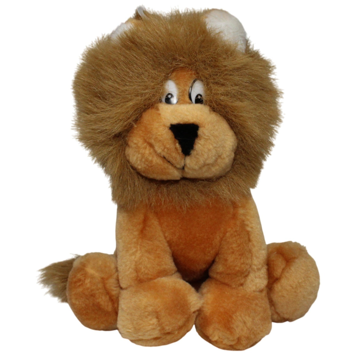 123000017885 M. Klein Plüschel, süßer sitzender Löwe Kuscheltier Kumpel Leo 23cm _Vintage_ Braun