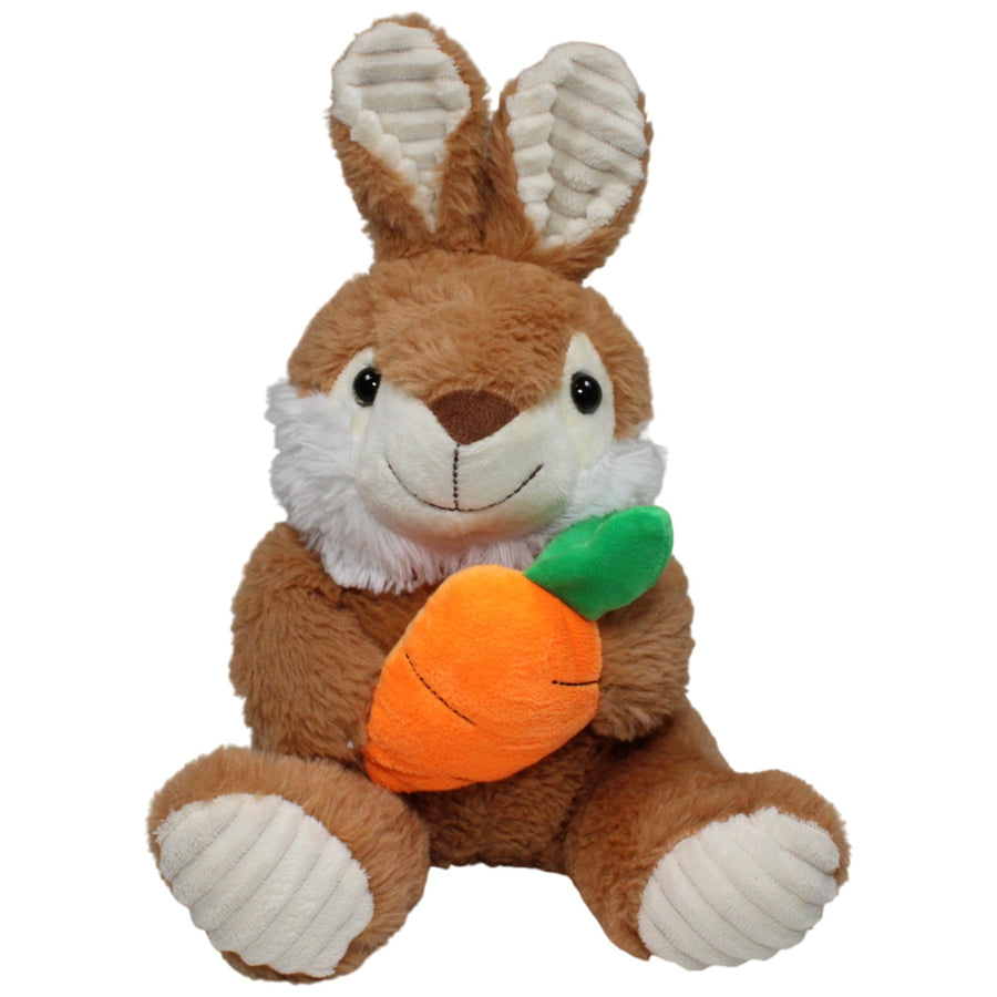 Süßer Hase mit Möhre, sitzend