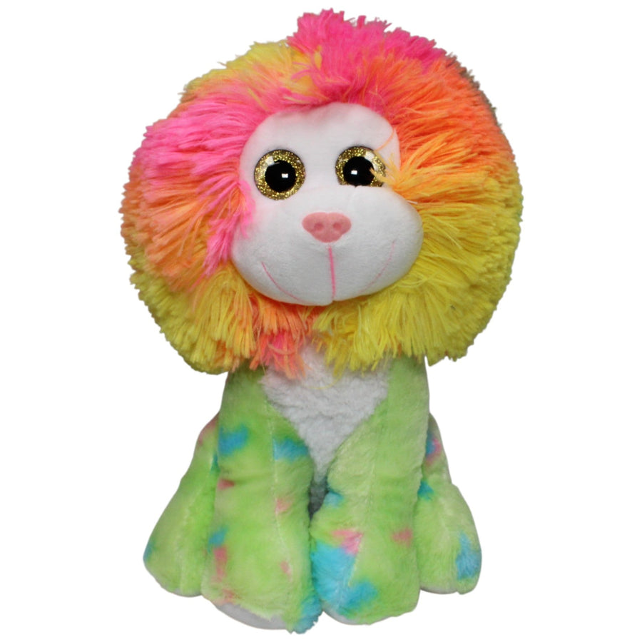 Bunter Löwe mit Glitzeraugen, sitzend