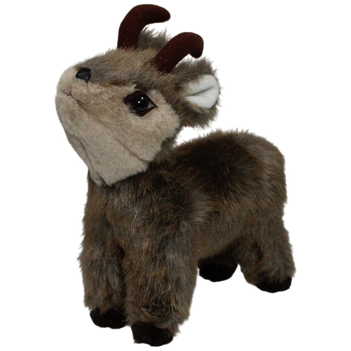 123000017981 John Kuscheltiere, hübscher Steinbock Kuscheltier Kumpel Leo 20cm _Vintage_ Braun