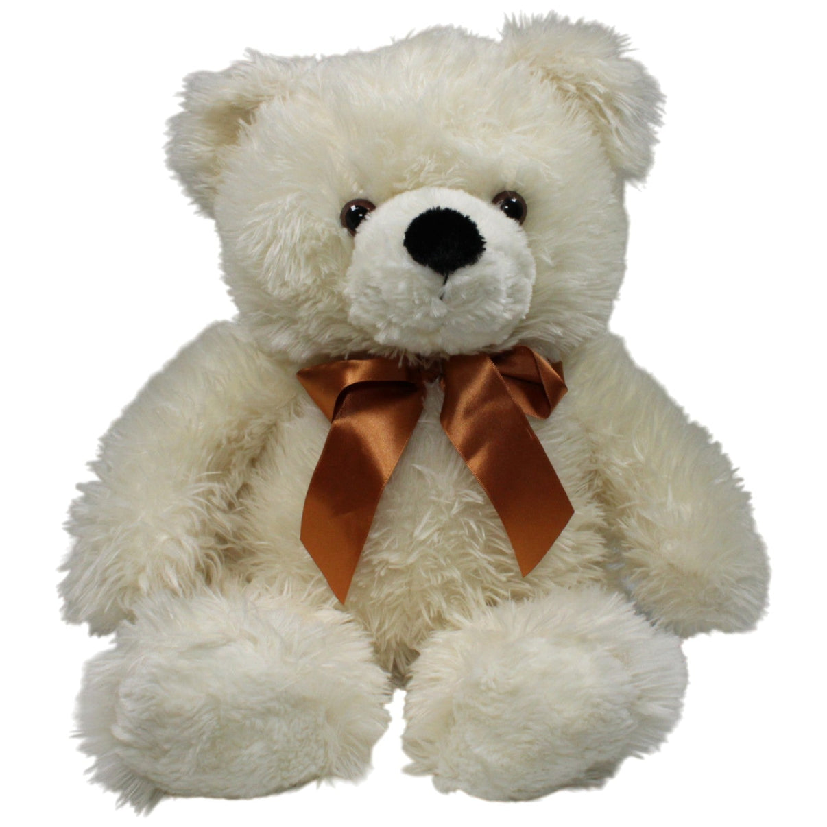 123000018004 Kuschelwuschel Weißer Teddy mit goldener Schleife, XL Kuscheltier Kumpel Leo 50cm ebay - 20 - stofftiere Gebraucht