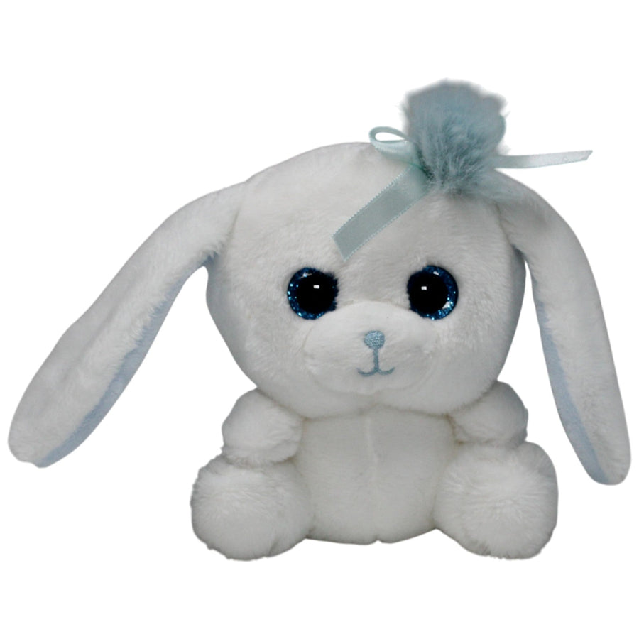 Kleiner Hase mit langen Ohren & Glitzeraugen, weiß