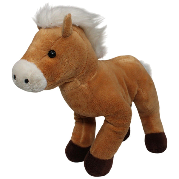 Großes Pferd mit weißer Mähne, hellbraun